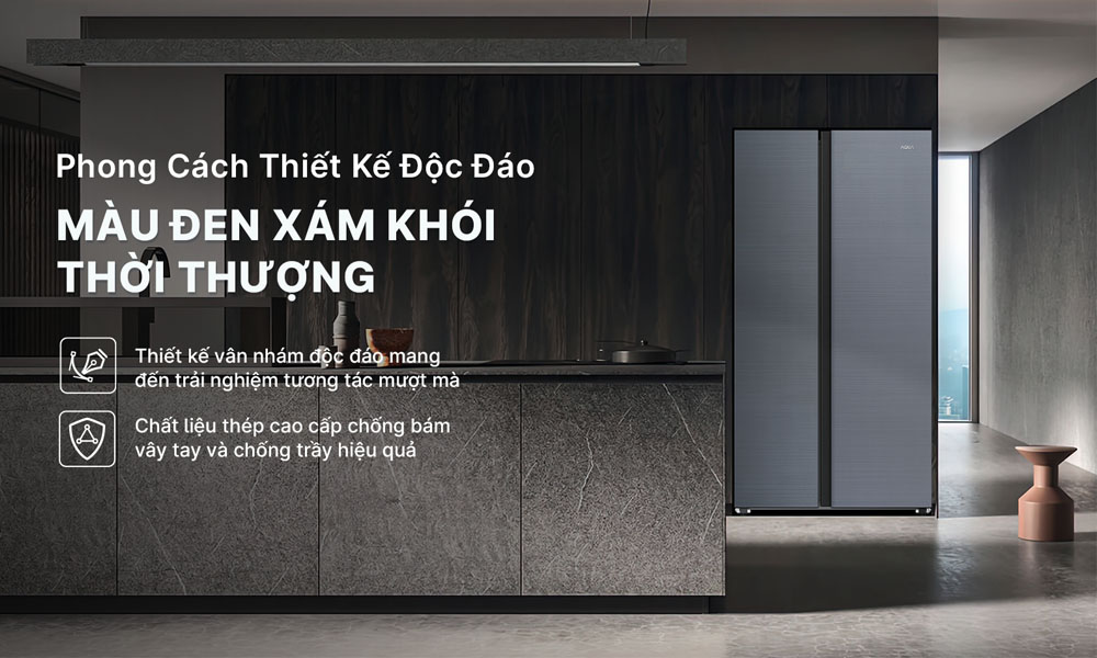 Tủ Lạnh Aqua Inverter 569 Lít AQR-S633XA(SL)