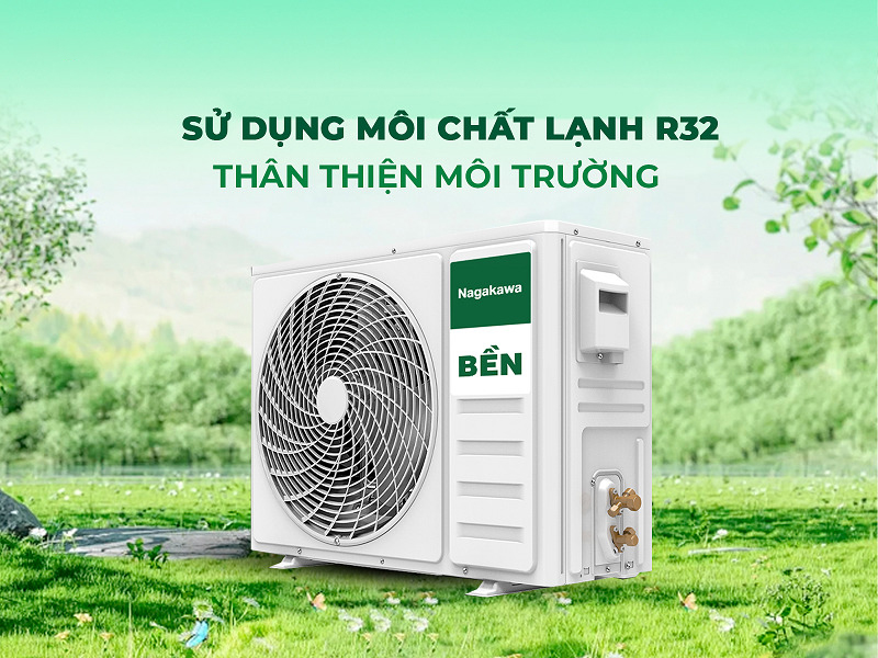 Điều hòa Nagakawa NIS-C12R2U51 – Làm lạnh nhanh, thân thiện môi trường với gas R32