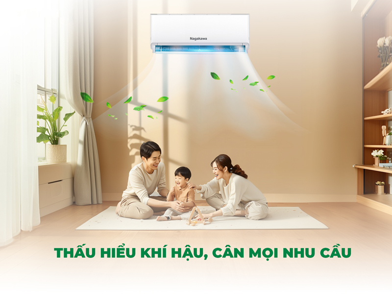 Mua điều hòa Nagakawa NIS-C12R2U51 giá rẻ – Hoạt động êm ái, dễ bảo trì, thiết kế sang trọng