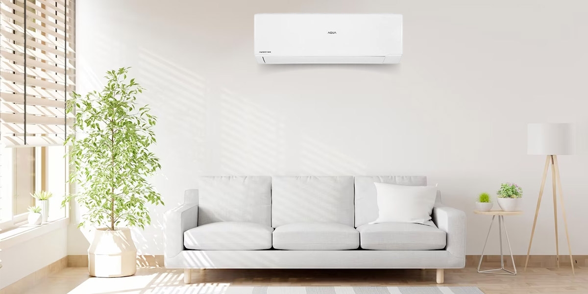 Máy Lạnh Aqua Inverter 1.5 HP AQA-RUV13RB có thiết kế hiện đại