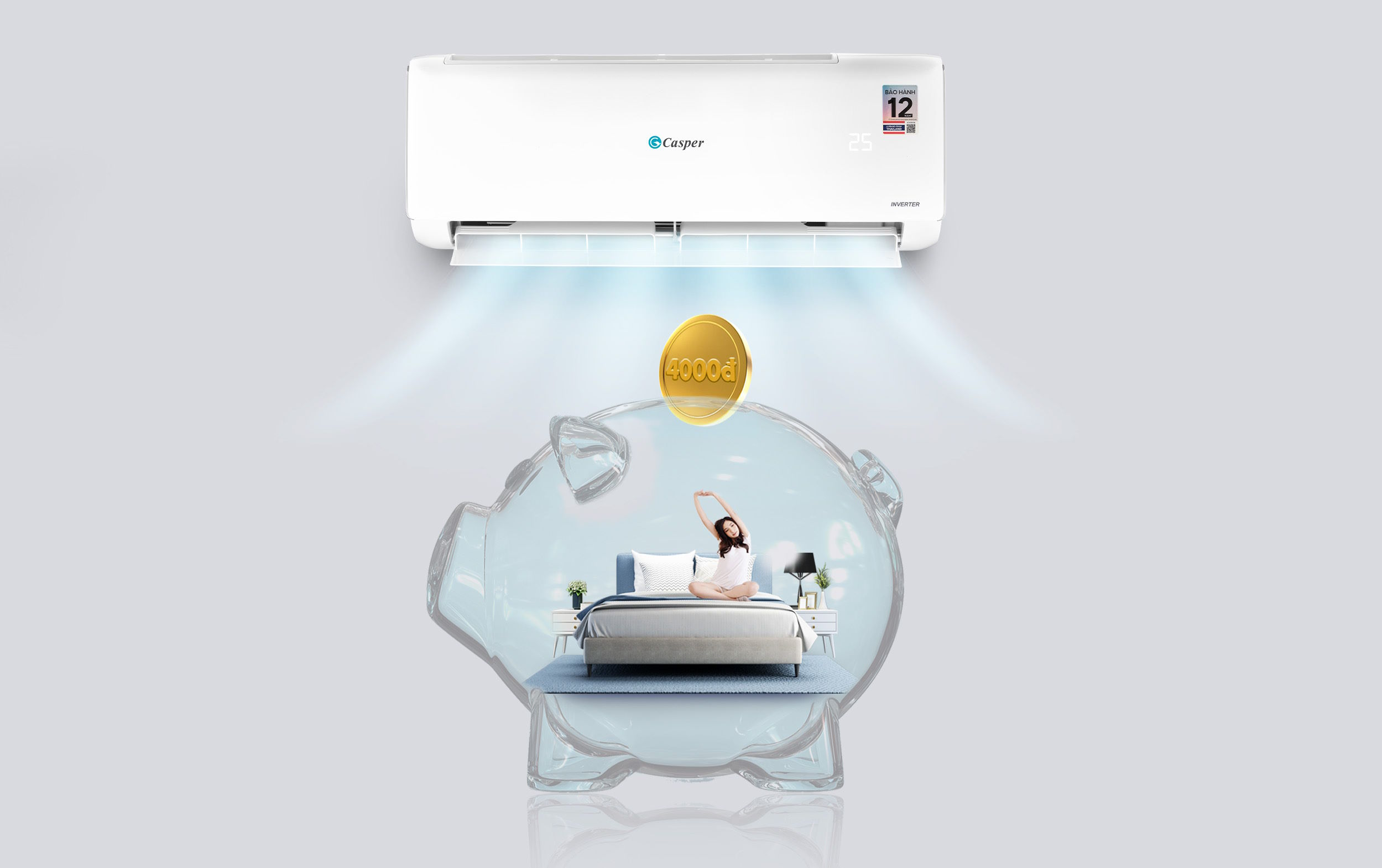 Máy lạnh Casper Inverter ProAir JC-18IU36