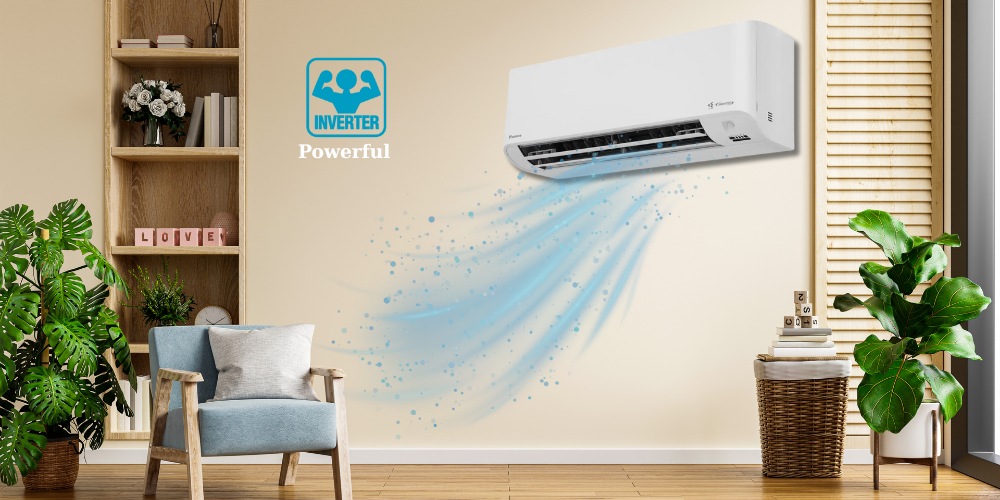 Công nghệ làm lạnh nhanh Powerful trên máy lạnh Daikin FTKY25ZVMV