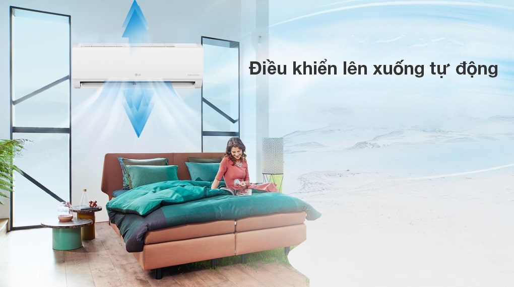 Máy lạnh 1HP LG V10WIN1 có chế độ điều khiển hướng gió lên xuống tự động
