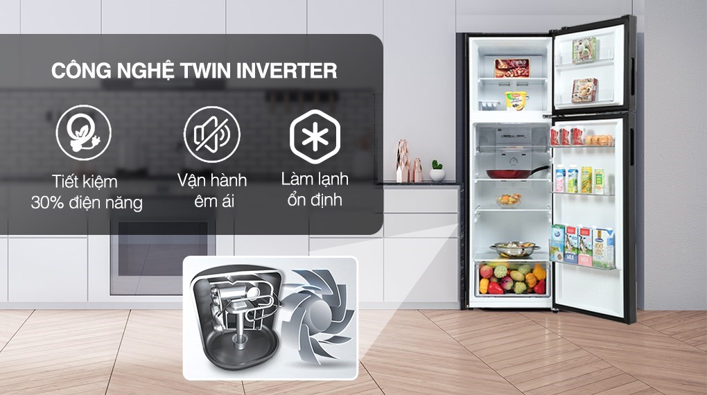 Tủ lạnh Aqua Inverter 283 lít AQR-T299FA(SL) - Công nghệ tiết kiệm điện