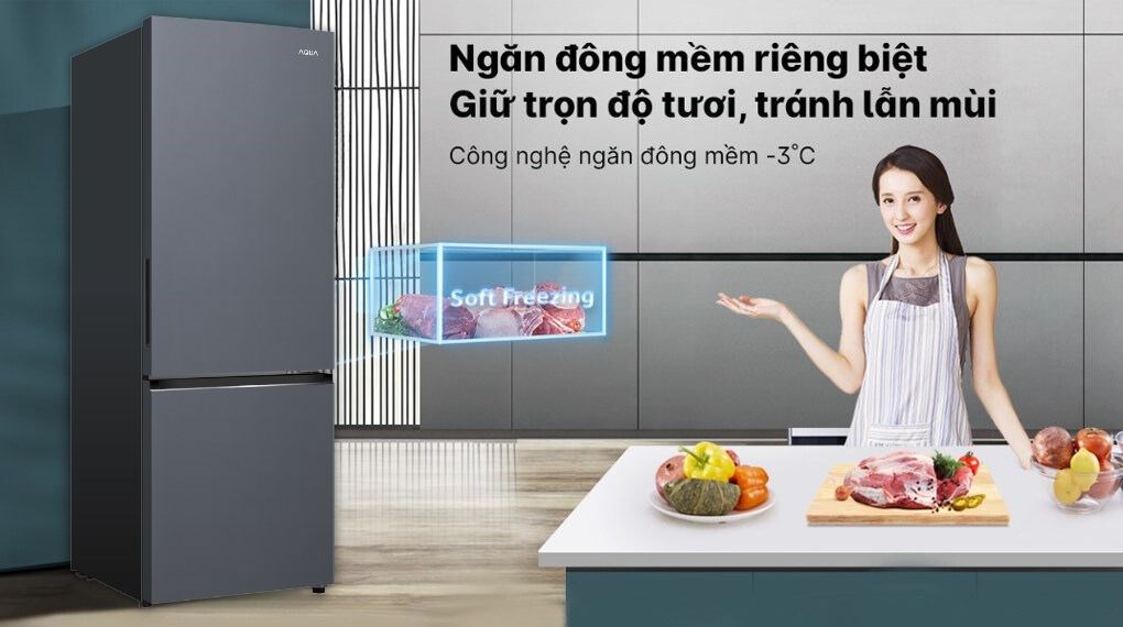 Tủ lạnh Aqua Inverter 292 lít AQR-B360MA(SLB) - Công nghệ bảo quản thực phẩm