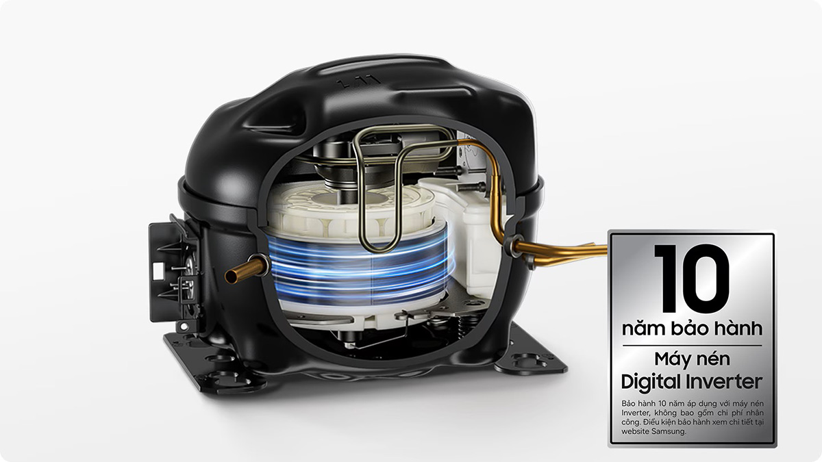 Tủ Lạnh Inverter RT35CG5544B1SV tiết kiệm điện, ít tiếng ồn